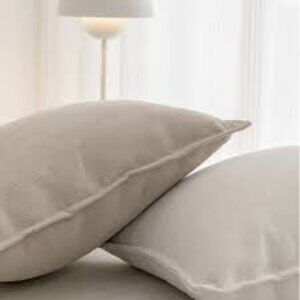 NWOT gray pillow covers